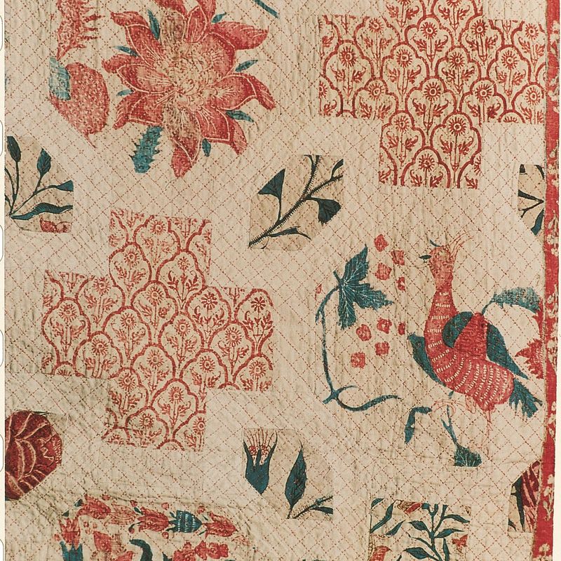 The earliest known English patchwork, as housed at Levens Hall and Gardens in Cumbria, England, 
