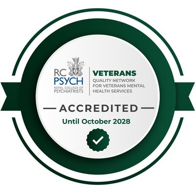 Accreditation from the Royal College of Psychiatrists