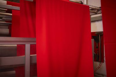 Scarlet red cloth
