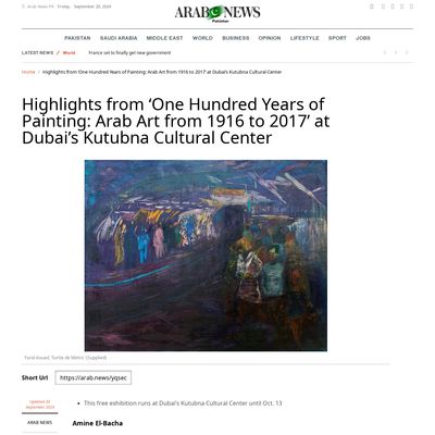Screencapture of Arab News - Pakistan