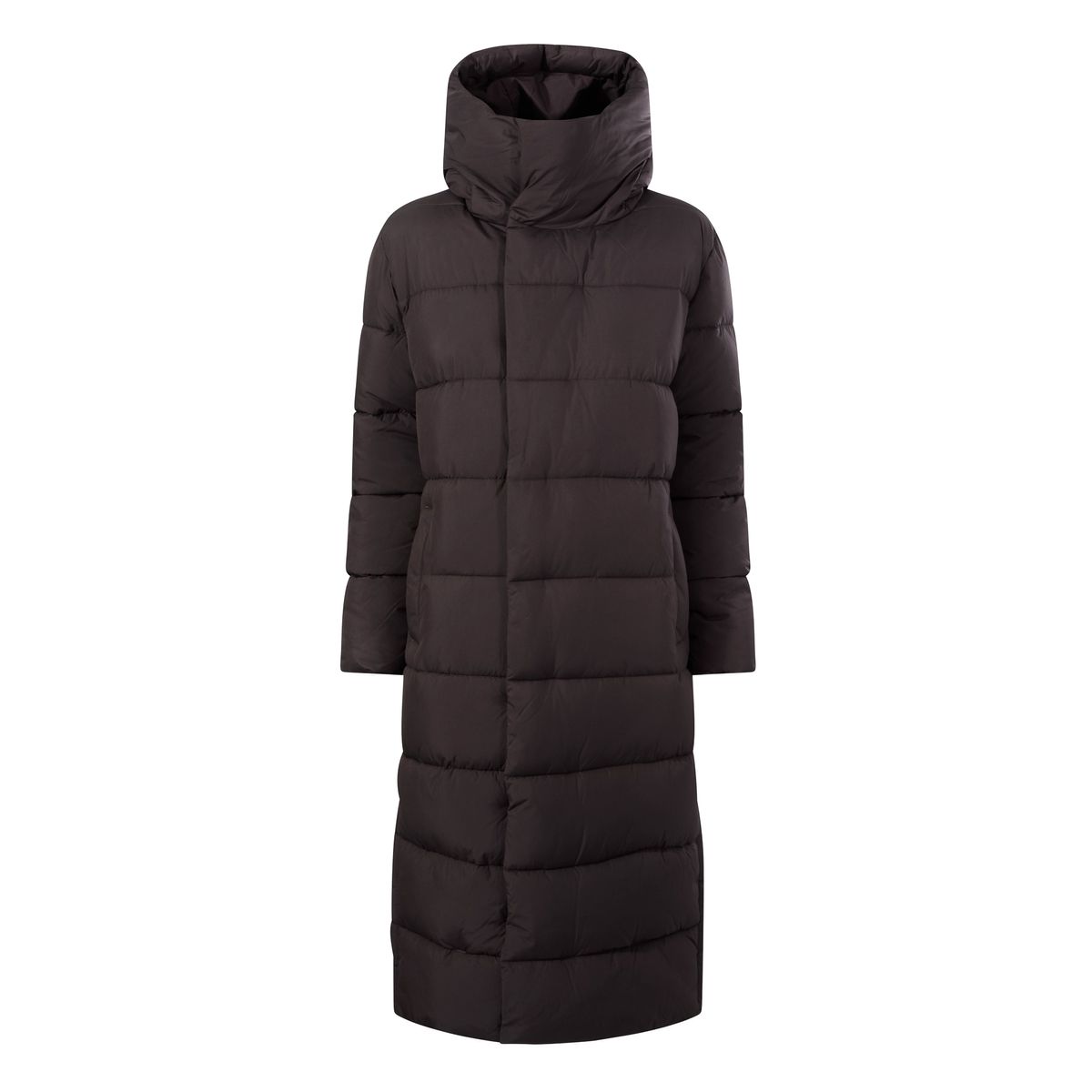 Bartlett Womens Longline Insulated Padded Coat - Chocolate Brown