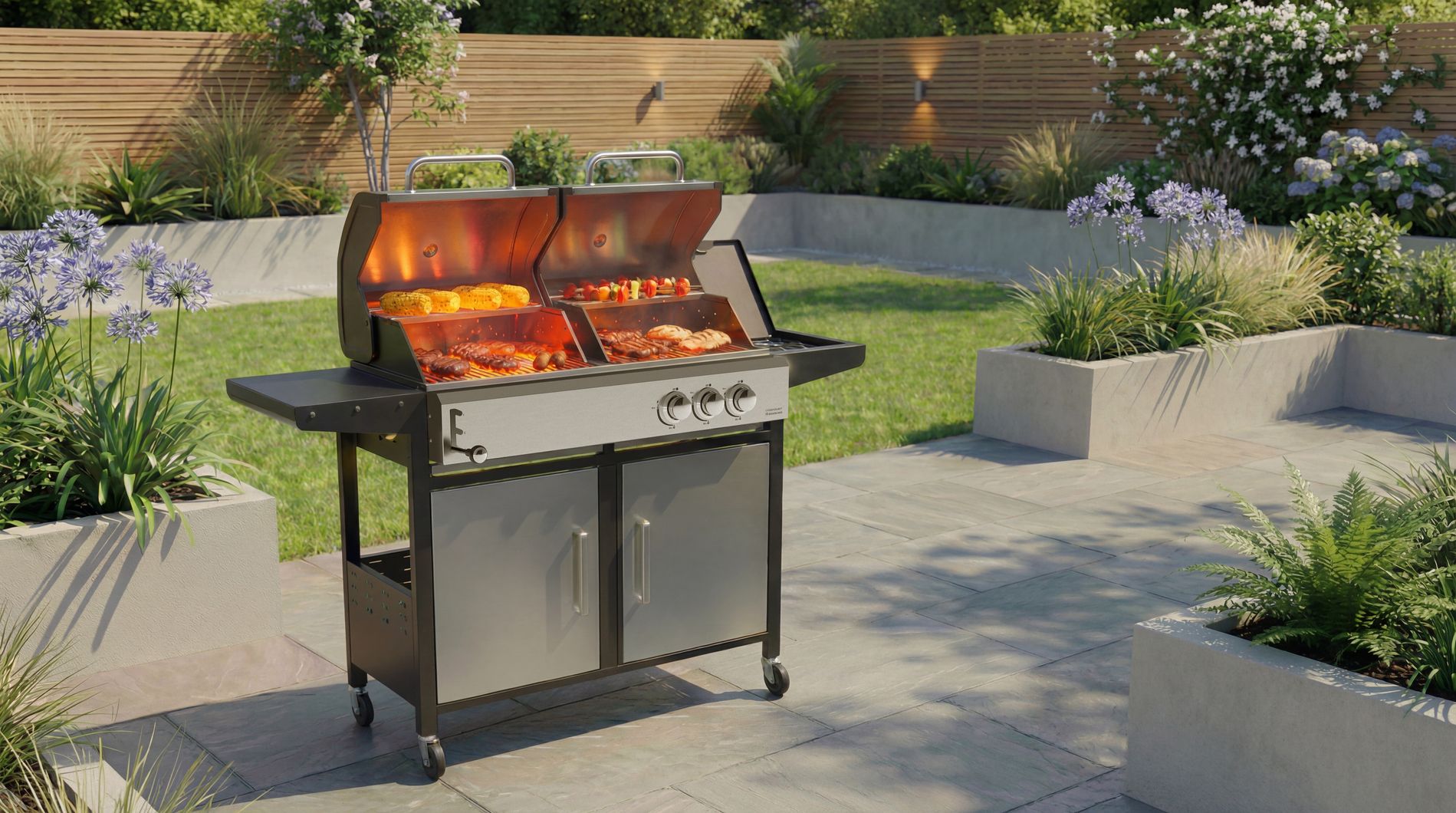 ottimo 465 Dual Fuel 2-Burner BBQ