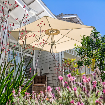 Instashade wall mounted parasol