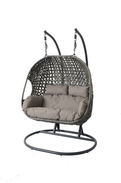 Serenity Double Hanging Garden Egg Chair