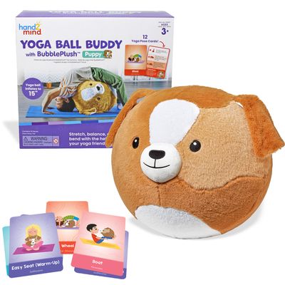Yoga Ball Buddy with BubblePlush™ - Puppy