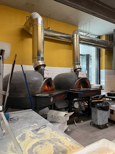 Valoriani ovens, as supplied in the UK by Orchard Ovens, in Mercato Centrale, Rome