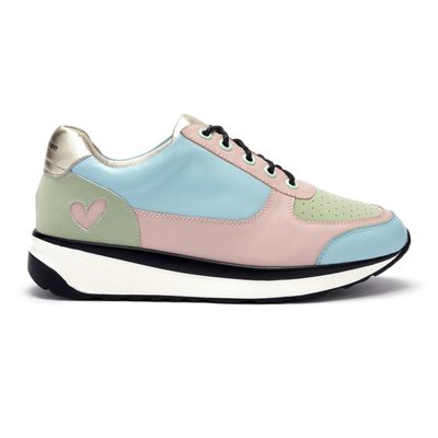 Shoreditch Pastel Love Heart Trainers