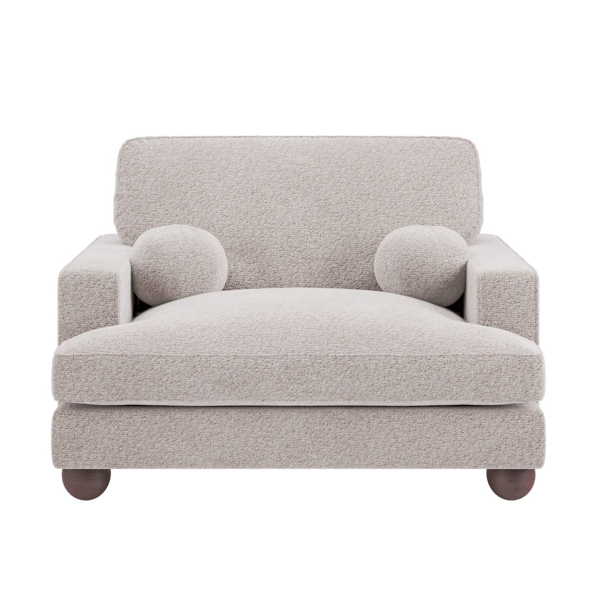 Solace+Co Addison Loveseat Beige Boucle