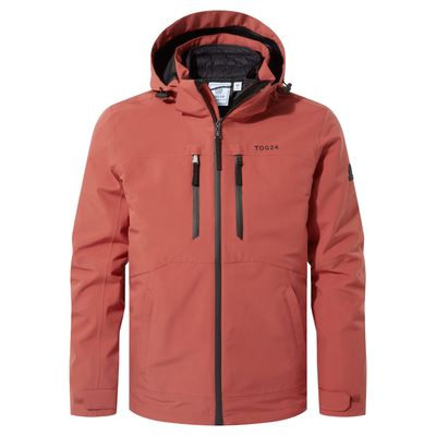 Denton Mens 3-in-1 Waterproof Jacket - Clay
