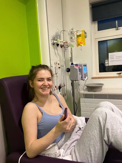 CARFEST - Odille (sellick) at her first chemo session.jpg