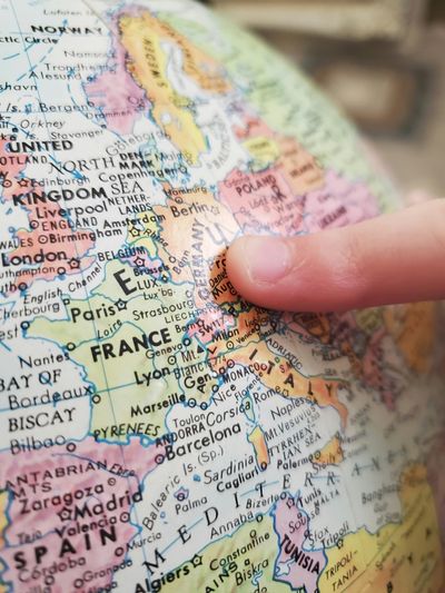 A traditional map of Europe