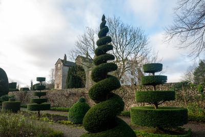 Levens Hall and Gardens, in the South Lakes, Cumbria, in autumn