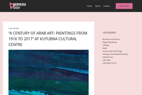 Screencapture of DXB Media Group