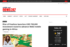 Screencapture of Middle East News 247