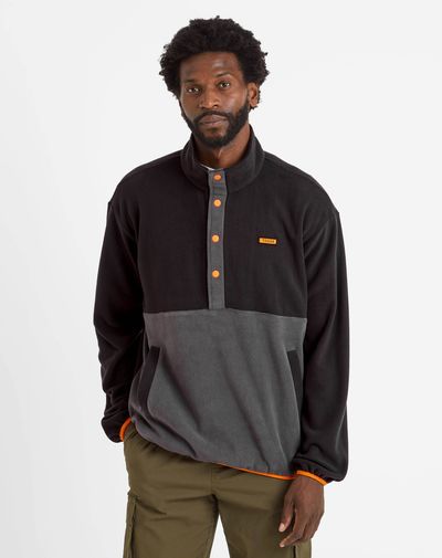 Horth men's half zip fleece - black
