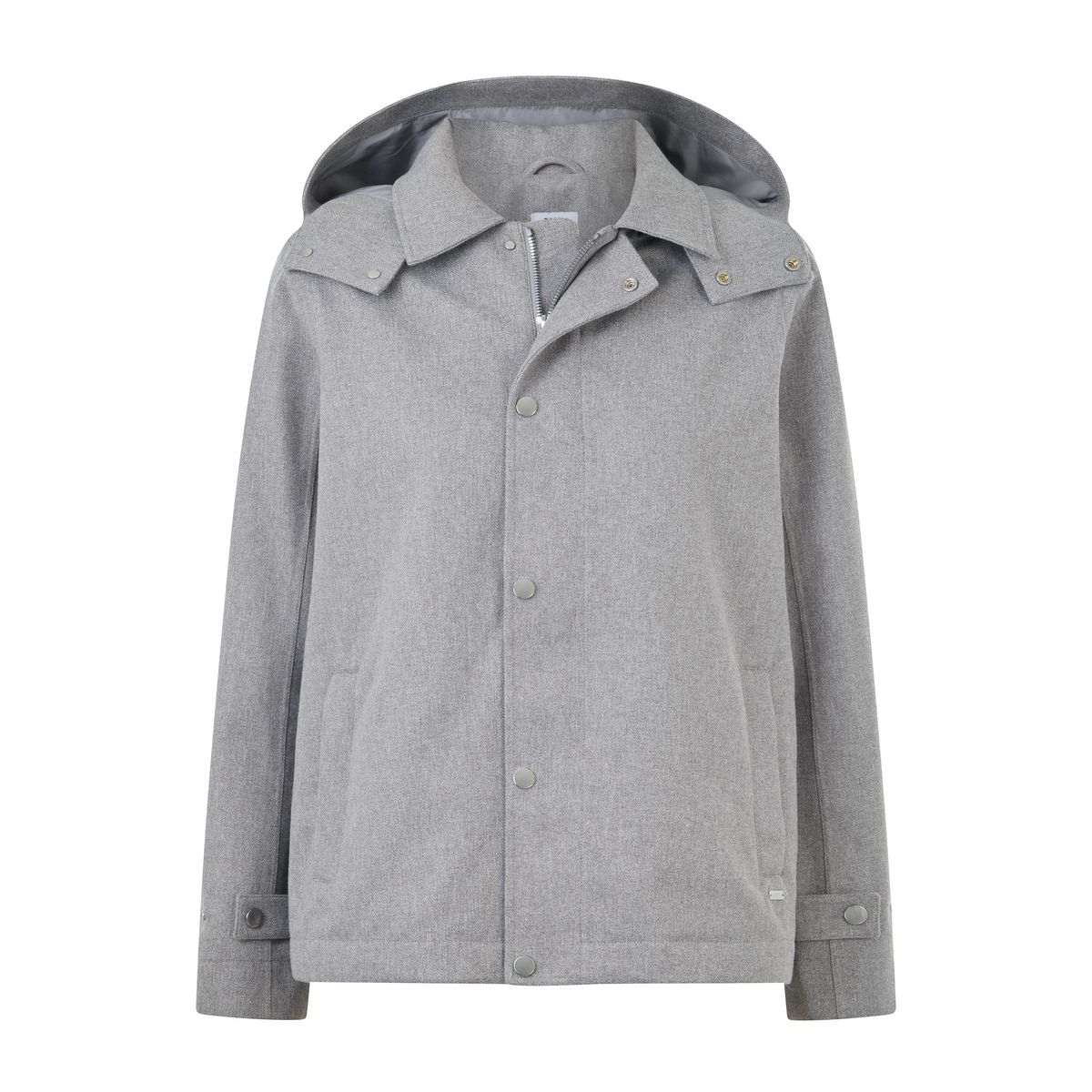 Robyn Womens Waterproof Short Trench Coat - Mid Grey Melange