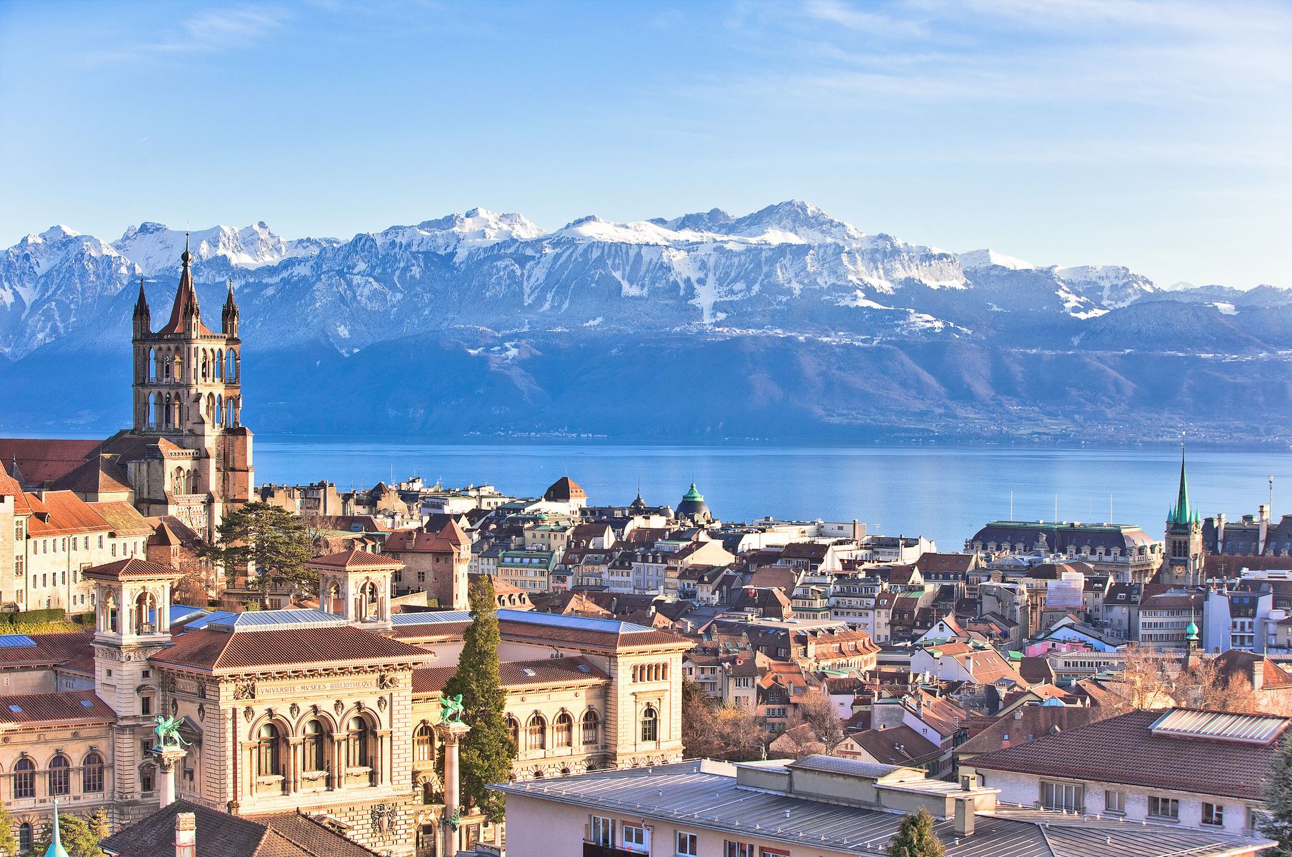 Lausanne city view 
