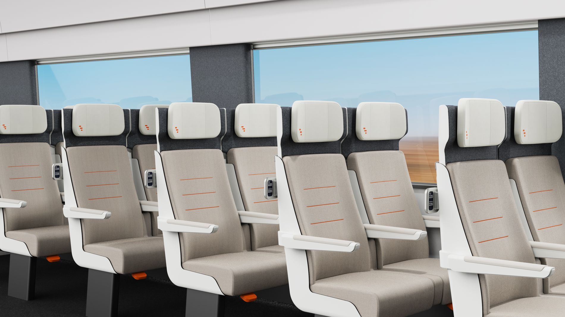 Front view image of rows of ALIZÉ seats