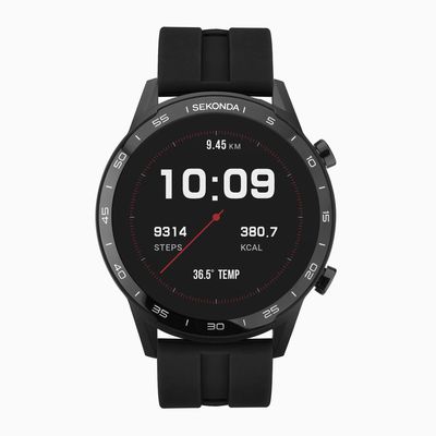 Sekonda Active Smart Watch | Black Case & Black Silicone Strap | 1909