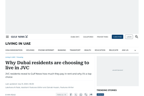 Screencapture of Gulf News