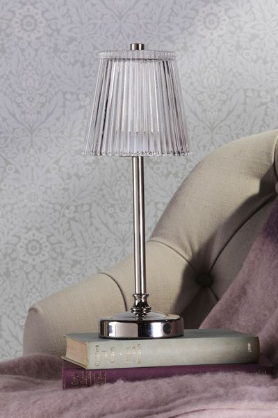 Callaghan Rechargeable Table Lamp Polished Nickel