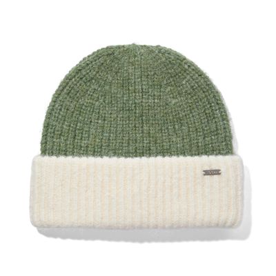 Becky Brushed Chunky Knit Beanie - Dark Matcha