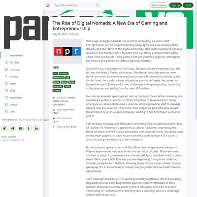 Screencapture of Parsers VC