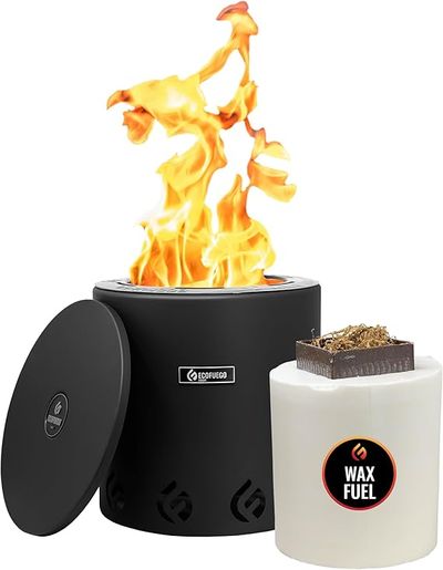 El Fuego Steel Fire Pit - Matte Stove Black