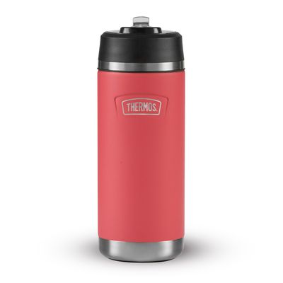 Icon Series 530ml Bottle with Straw - Coral Bloom