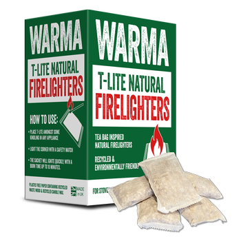 WARMA T-Lite Natural Firelighters - tea bag shaped, easy to use firelighters from Logs Direct.