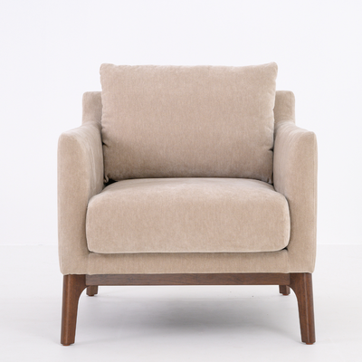 Barnaby Armchair in Mushroom Velvet