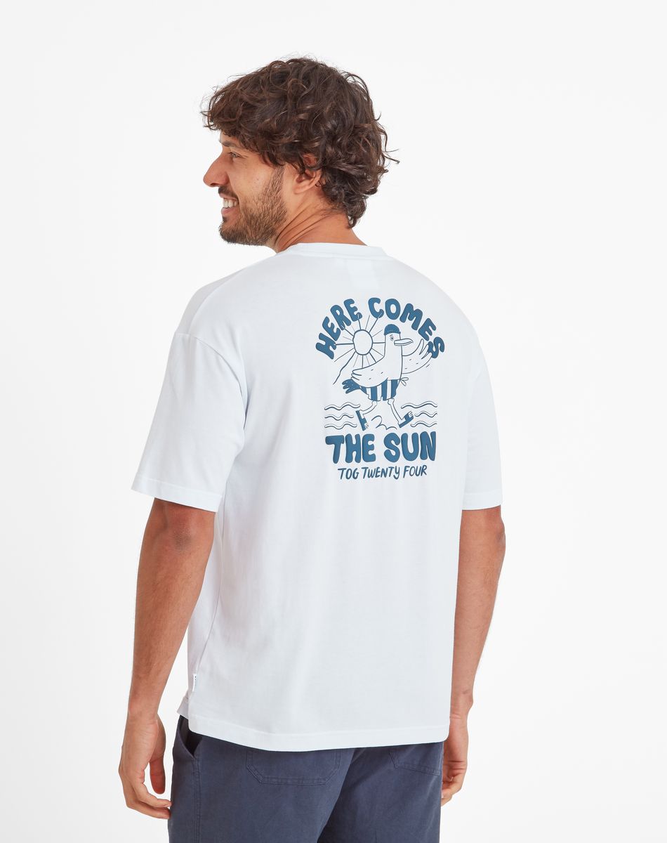 Beach men's t-shirt - optic white