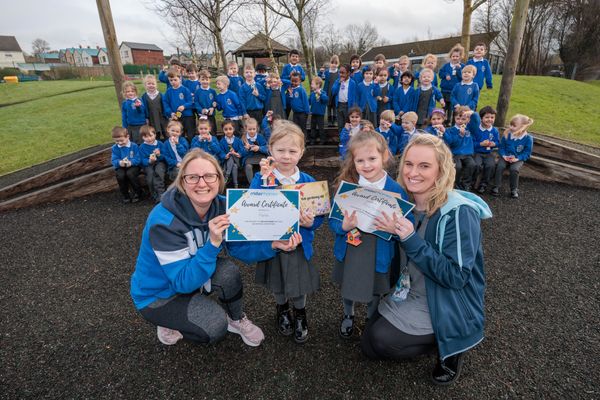 Miller Homes nest box donation as part of National Nest Box Week to Brunshaw Primary School, Burnley. 