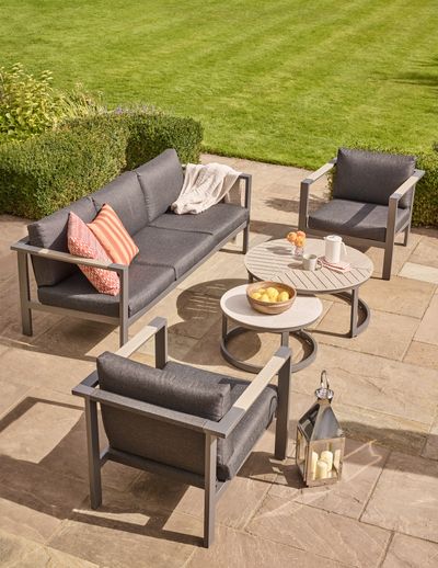 Savannah 3 Seat Sofa Lounge Set - Birch