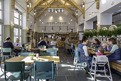 Levens Kitchen, the contemporary cafe at Levens Hall and Gardens, Cumbria, UK