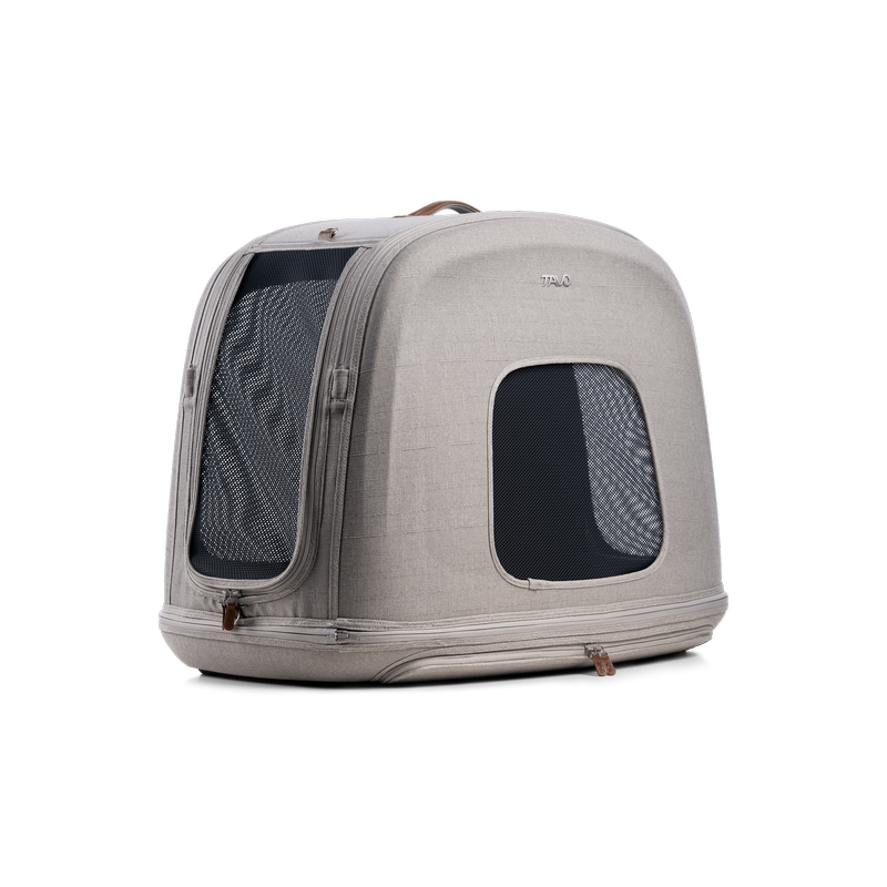 Tavo Crispin Pet Tavel Crate, size Medium, in colourway Merle