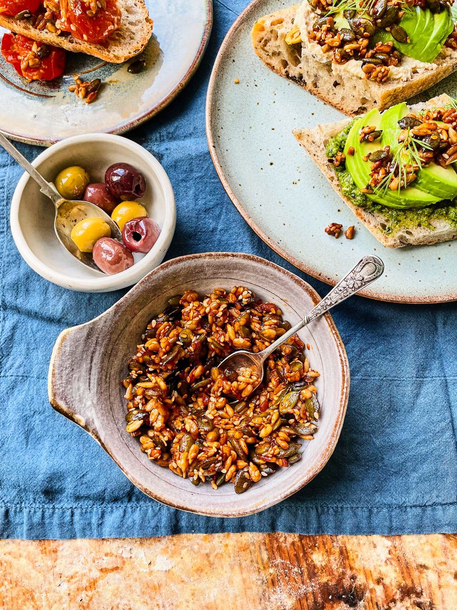 5 Minute Toasted Mixed Seeds