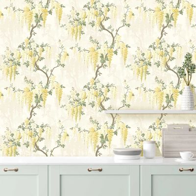 Pearl Lowe Collection - Wisteria in Lemon Yellow