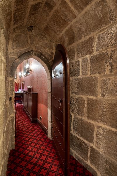 Passageway at Langley Castle Hotel, Northumberland, UK