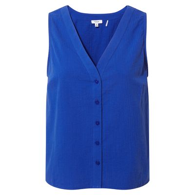 Zuzanna Women's Button Down Vest - Ultramarine Blue