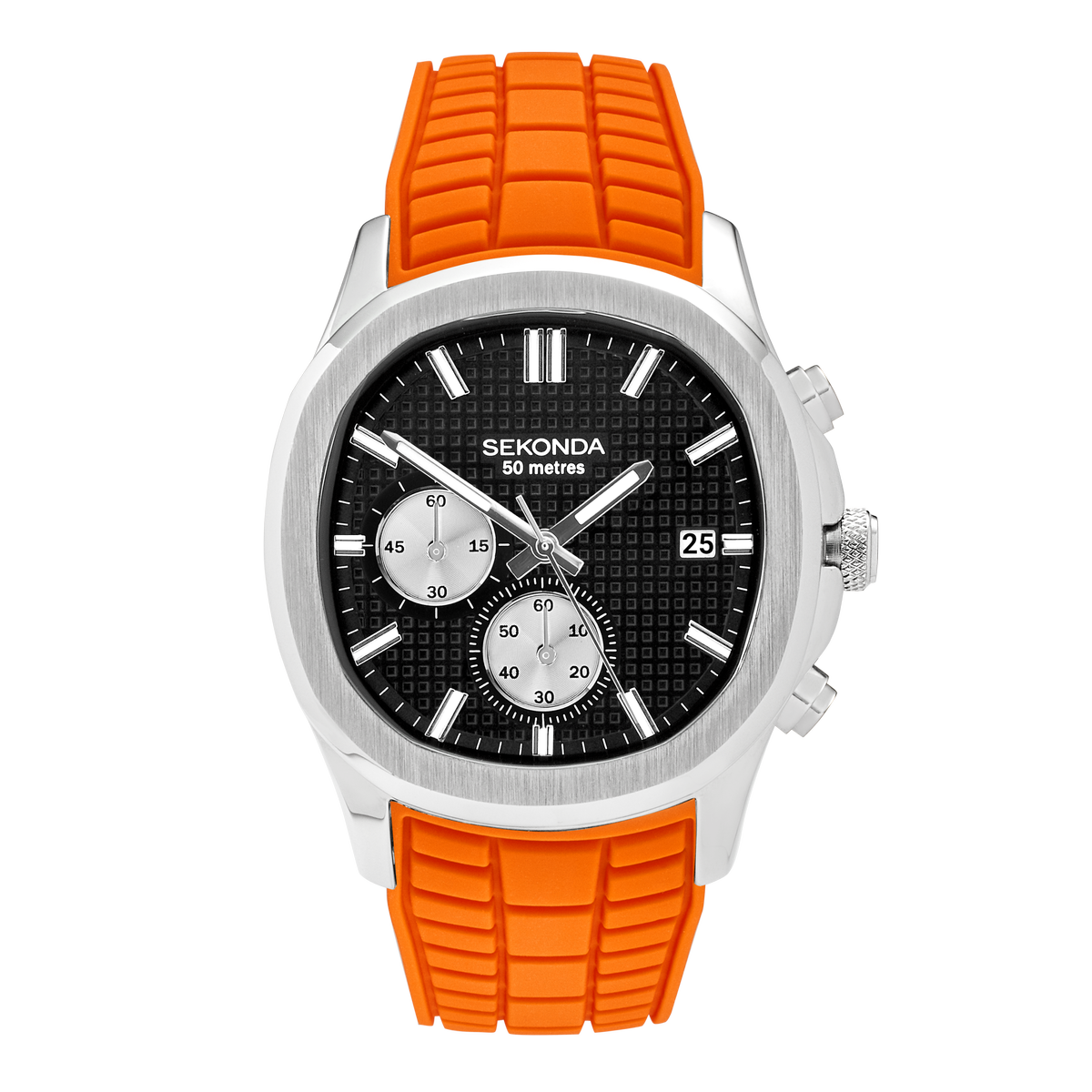 SEKONDA_Octaire_Orange Silicone Strap_30277_FRONT.png