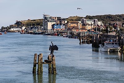 Newhaven - view down the River Ouse.