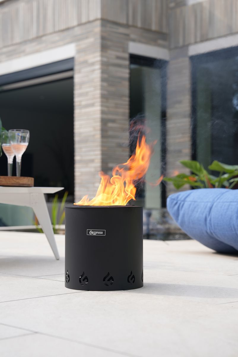 El Campo Fire Pit - Matte Stove Black