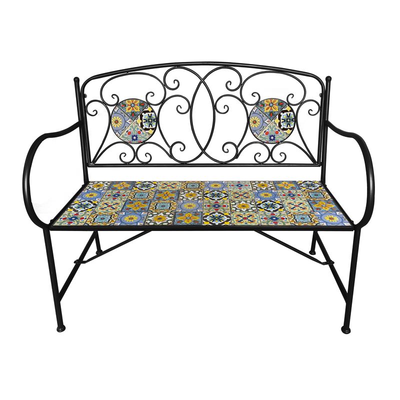 Agadir Mosaic Garden Bench