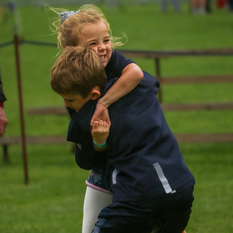 Young wrestlers at Grasmere Lakeland Sports and Show 2024.