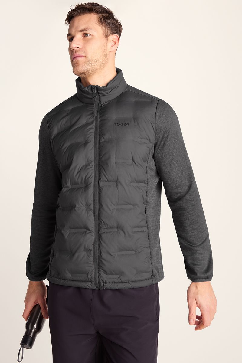 Anick Men's Lightweight Insulated Hybrid Jacket - Deep Slate