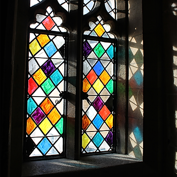 Thorndown Peelable Glass Paint Penniless Porch painted stained glass windows