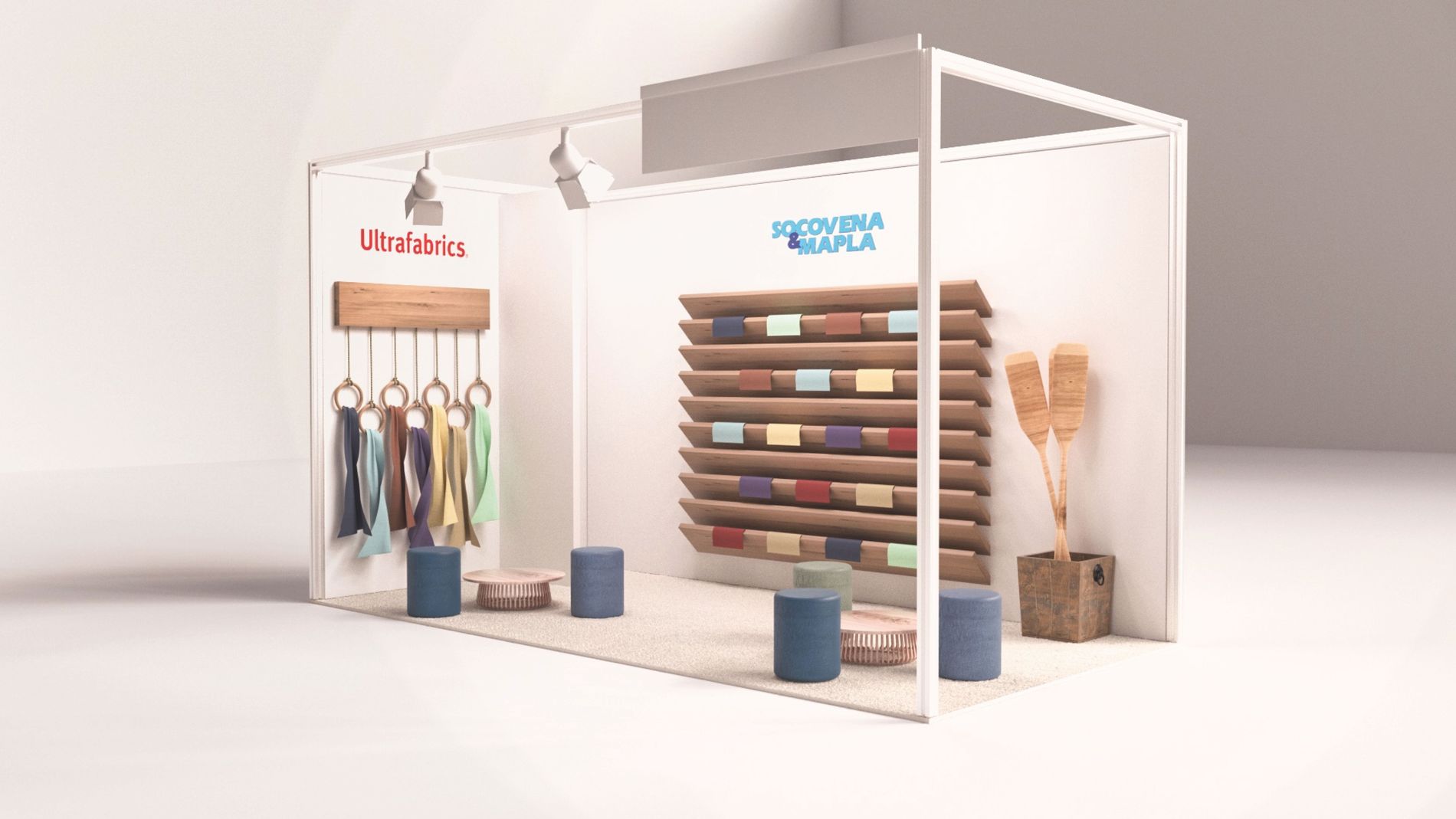 Ultrafabrics stand with Socovena & Mapla at the Genoa Boat Show