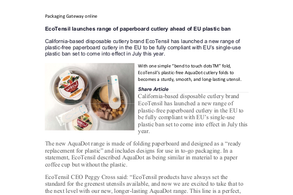 Screencapture of Packaging Gateway