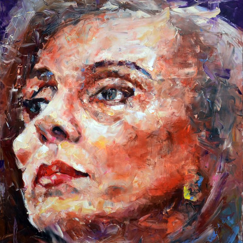 120x140 cm, Fairouz, oil on canvas, 2019